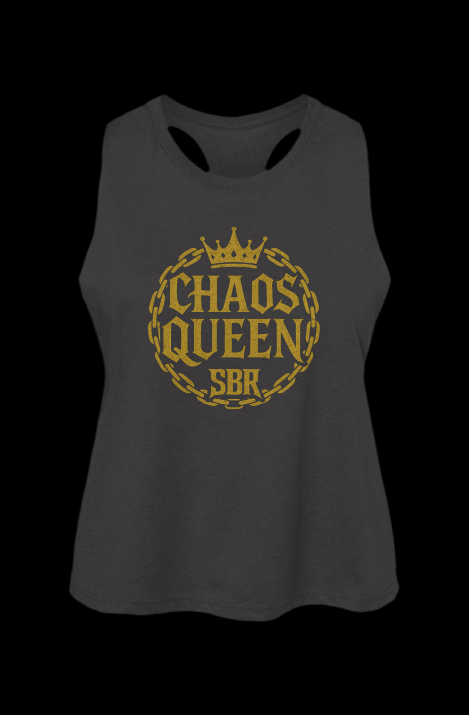 Women's Racerback Chaos Queen Cropped Tank